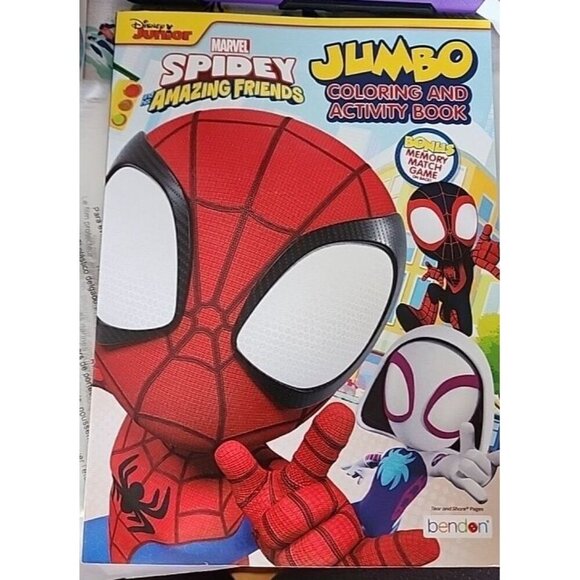 NEW, SPIDEY AND HIS AMAZING FRIENDS JUMBO COLORING AND ACTIVITY BOOK - Picture 2 of 2